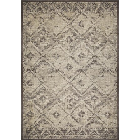 Palacedesigns 5 x 8 ft. Gray & Beige Distressed Diamond Area Rug PA3668392